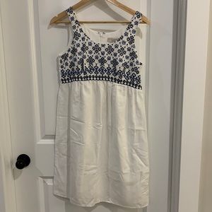 Loft NWOT Dress | Size 4 | Colo: White and Blue